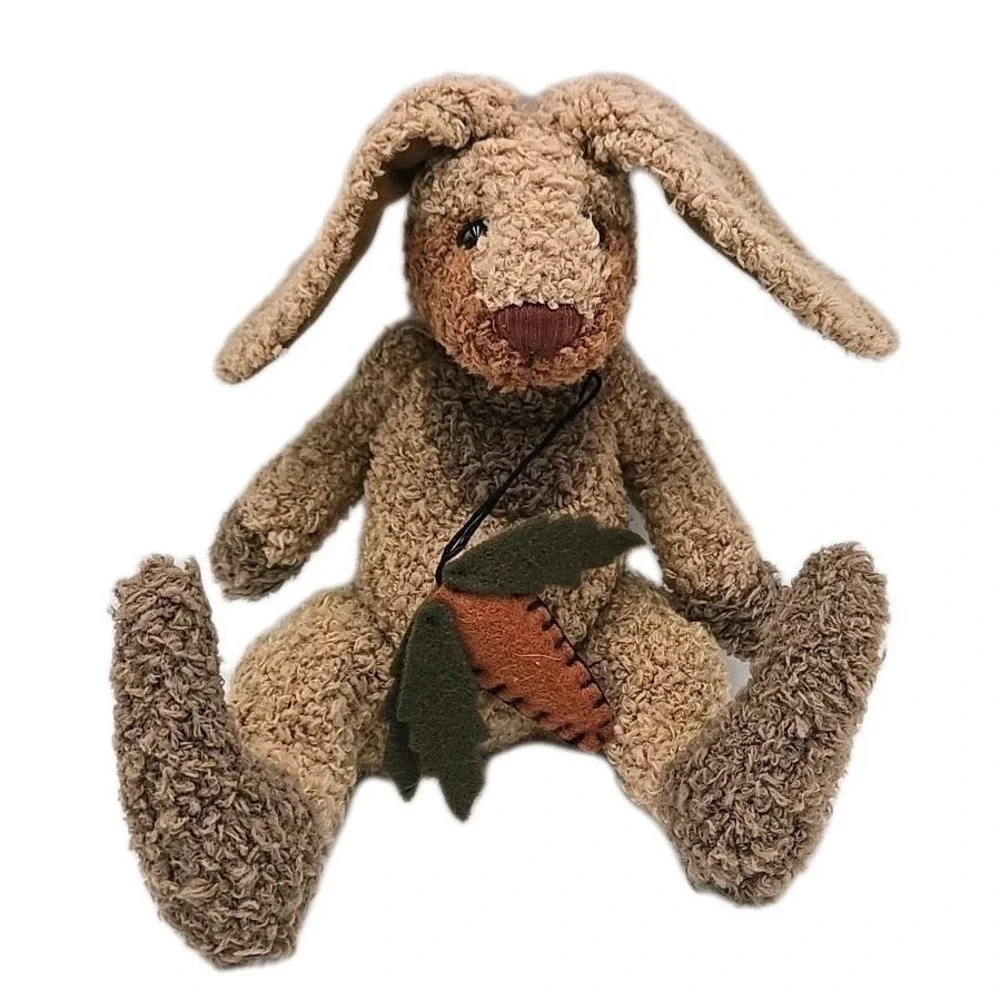 Cottage Collectibles by Ganz Bunny Brown Rabbit Carrot 90s Vtg